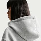Sudadera con gorro holgada cropped con cierre completo para mujer Nike Sportswear Phoenix Fleece