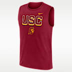 Camiseta sin mangas universitaria Nike Dri-FIT para hombre USC Primetime Legend Tricode