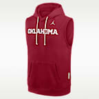 Sudadera con gorro sin cierre sin mangas universitaria Dri-FIT Jordan para hombre Oklahoma Sideline