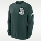 Sudadera de cuello redondo sin cierre universitaria Nike para hombre Michigan State Legacy