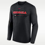 Georgia Courtside Basketball Shootaround Legend Men's Nike Dri-FIT College Long-Sleeve T-Shirt