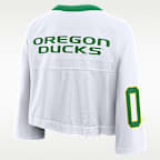 Jersey universitario Nike Dri-FIT cropped para mujer Oregon Logo