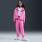Sudadera con gorro de cierre completo para niña Nike Sportswear Tech Fleece
