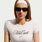Playera de tenis de manga corta para mujer NikeCourt Heritage