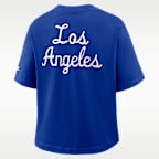 Los Angeles Rams Rewind Pocket Boxy Women's Nike NFL T-Shirt