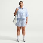 Nike Sportswear Chill Poplin Women's Loose Mid-Rise Striped Shorts (Plus Size)