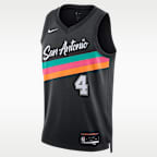 De'Aaron Fox San Antonio Spurs City Edition Men's Nike NBA Swingman Jersey