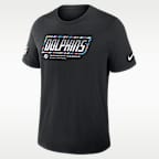Miami Dolphins Crucial Catch Sideline Men's Nike Dri-FIT NFL T-Shirt