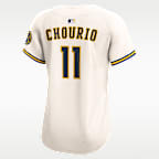 Jersey Nike Dri-FIT ADV de la MLB Limited para mujer Jackson Chourio Milwaukee Brewers