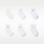 Calcetines al tobillo Dri-FIT para niños (6 pares) Nike Performance Basics