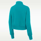 Sudadera de cuello redondo Nike de la NFL cropped de cierre de 1/4 para mujer Miami Dolphins Phoenix