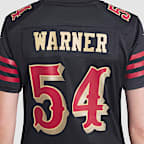Jersey Nike de la NFL Game para mujer Fred Warner San Francisco 49ers Rivalries Collection