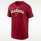 Playera universitaria Nike para hombre Alabama Campus Local Madness