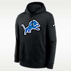Detroit Lions Club Logo Men's Nike NFL Pullover Hoodie