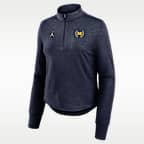 Michigan Swift Women's Jordan Brand Dri-FIT College Half-Zip Top
