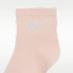 Calcetines invisibles con Swoosh metalizado para niños (6 pares) Nike