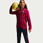 FC Barcelona Strike Nike Dri-FIT-Fußball-Trainingsanzug aus Strickmaterial für ältere Kinder