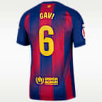 Gavi Barcelona 2025/26 Match Home Men's Nike Dri-FIT ADV Soccer Jersey