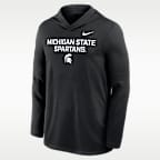 Michigan State Sideline Men's Nike Dri-FIT College Long-Sleeve Hooded Top