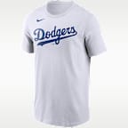 Los Angeles Dodgers Fuse Wordmark Men's Nike MLB T-Shirt
