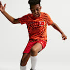 Turkey 2026 Pre-Match Older Kids' Nike Dri-FIT Football Pre-Match Short-Sleeve Top