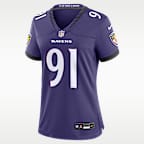 Trey Hendrickson Baltimore Ravens Women's Nike NFL Game Jersey