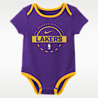 Nike "Los Angeles Lakers" Baby NBA Bodysuit (2-Pack)