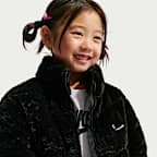 Nike Toddler Quilted Faux Fur Jacket