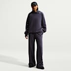 Sudadera con gorro sin cierre oversized para mujer Nike Studio Fleece Medium Weight