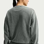 Nike Studio Fleece Medium Weight Women's Oversized Washed Crew-Neck Sweatshirt