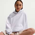 Nike Sportswear Studio Fleece Girls' Oversized Pullover Hoodie
