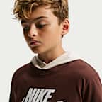 Playera para niños talla grande Nike Sportswear