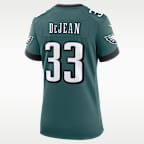 Jersey Nike de la NFL Game para mujer Cooper DeJean Philadelphia Eagles
