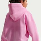 Sweat oversize à capuche et zip Nike Sportswear Studio Fleece pour ado (fille)
