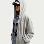 Nike Studio Fleece Lightweight Women's Oversized Full-Zip Hoodie