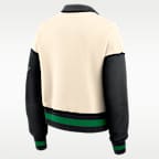 Sudadera de cuello redondo universitaria Nike oversized cropped de cierre de 1/4 para mujer Oregon Legacy