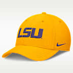 Gorra universitaria Nike Dri-FIT para hombre LSU Classic Swooshflex