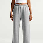 Nike Studio Fleece Medium Weight Women's Mid-Rise Wide-Leg Trousers