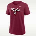 Florida State Script Mantra Logo Women's Nike College T-Shirt