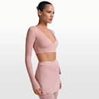 NikeSKIMS Matte Women's Long-Sleeve Wrap Top