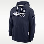 Sudadera con gorro sin cierre Nike Dri-FIT de la NFL para hombre Dallas Cowboys Sideline Standard Issue