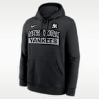 Sudadera con gorro sin cierre Nike de la MLB para hombre New York Yankees Club