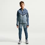 Nike Sportswear Tech Fleece Tam Boy Fermuarlı Genç Çocuk Kapüşonlu Üst