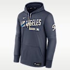 Los Angeles Dodgers Authentic Collection City Connect Men's Nike Therma MLB Pullover Hoodie