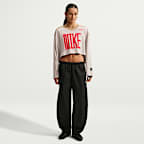Nike Sportswear Women's Oversized Long-Sleeve Cropped Jersey