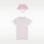 Nike Baby Short Sleeve Romper with Bucket Hat