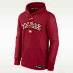 Texas Rangers Authentic Collection City Connect Men's Nike Therma MLB Pullover Hoodie
