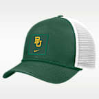 Baylor Sideline Rope Men's Nike College Trucker Adjustable Hat