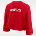 San Francisco 49ers Rewind Fashion Women's Nike Dri-FIT NFL Cropped Jersey