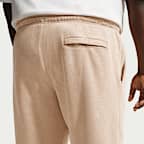 Pants de tejido Fleece con puño con efecto lavado para hombre Nike Sportswear Club